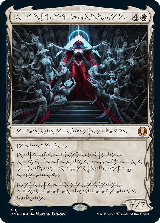 Elesh Norn, Mother of Machines (Phyrexian Step-and-Compleat Foil) [Phyrexia: All Will Be One] | I Want That Stuff Brandon