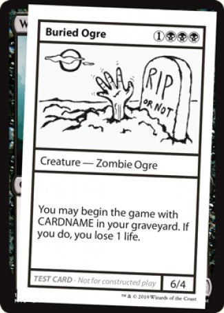 Buried Ogre (2021 Edition) [Mystery Booster Playtest Cards] | I Want That Stuff Brandon