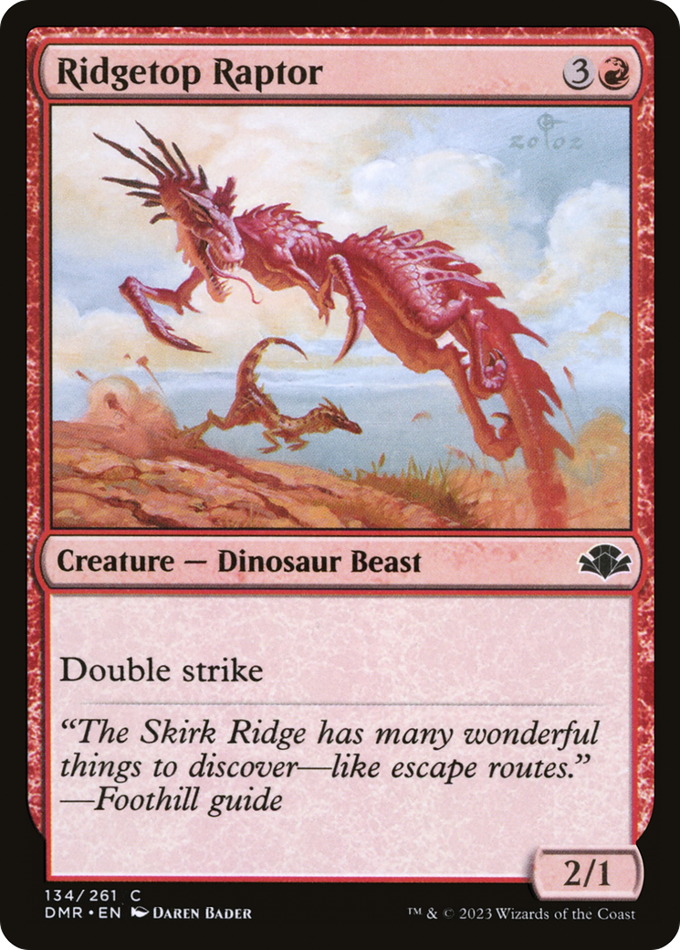 Ridgetop Raptor [Dominaria Remastered] | I Want That Stuff Brandon