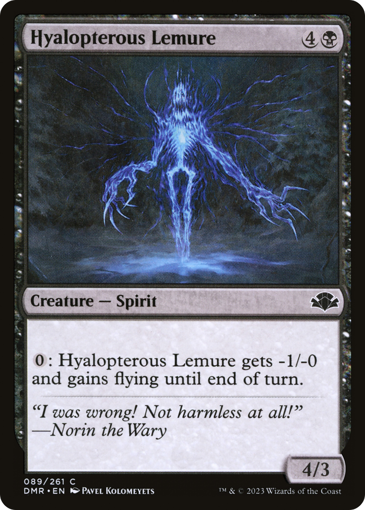Hyalopterous Lemure [Dominaria Remastered] | I Want That Stuff Brandon