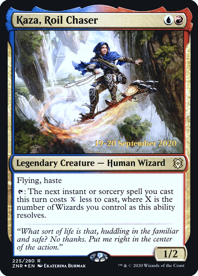 Kaza, Roil Chaser [Zendikar Rising Prerelease Promos] | I Want That Stuff Brandon