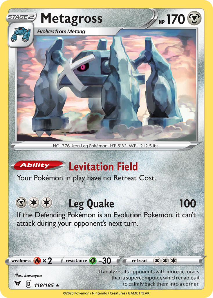 Metagross (118/185) [Sword & Shield: Vivid Voltage] | I Want That Stuff Brandon