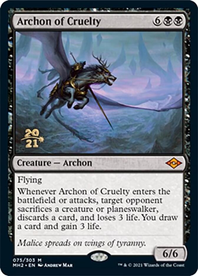 Archon of Cruelty [Modern Horizons 2 Prerelease Promos] | I Want That Stuff Brandon