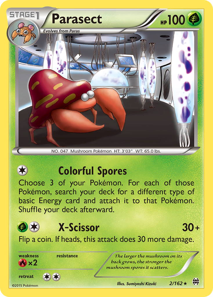 Parasect (2/162) [XY: BREAKthrough] | I Want That Stuff Brandon