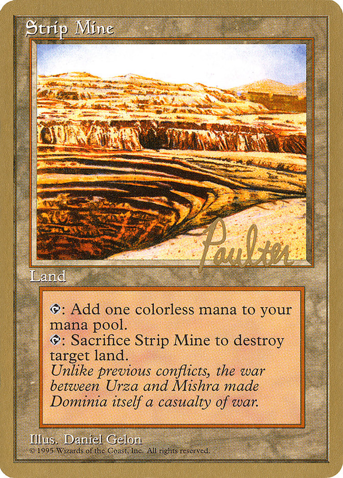 Strip Mine (Preston Poulter) [Pro Tour Collector Set] | I Want That Stuff Brandon