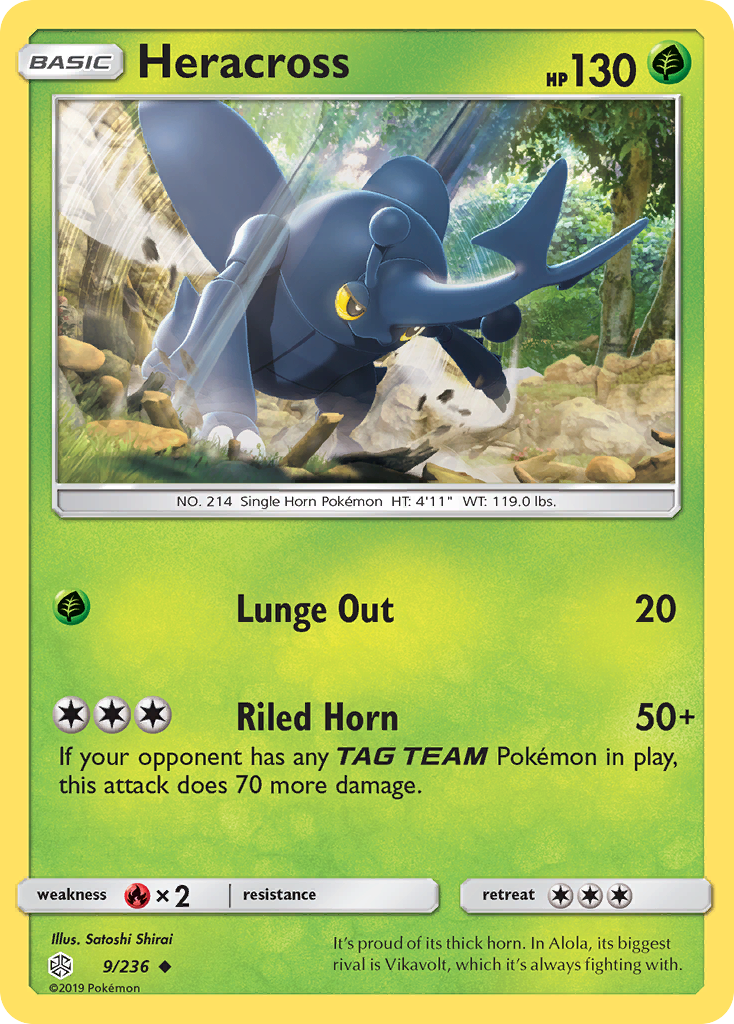 Heracross (9/236) [Sun & Moon: Cosmic Eclipse] | I Want That Stuff Brandon