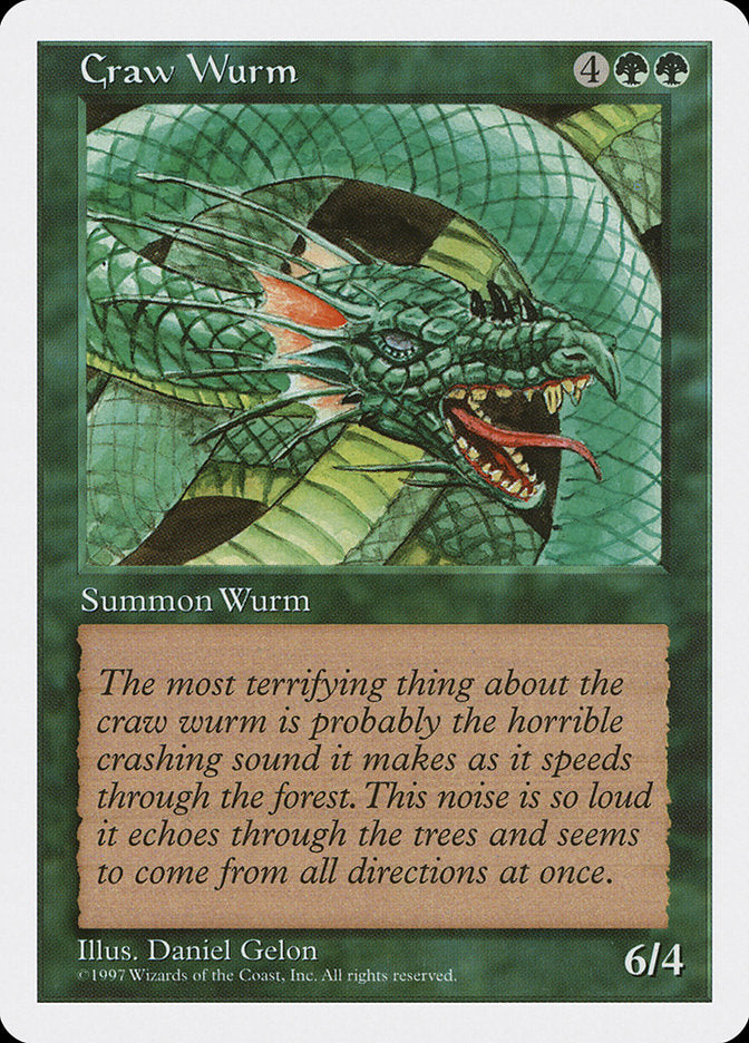 Craw Wurm [Fifth Edition] | I Want That Stuff Brandon