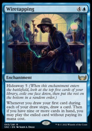 Wiretapping (Promo Pack) [Streets of New Capenna Promos] | I Want That Stuff Brandon