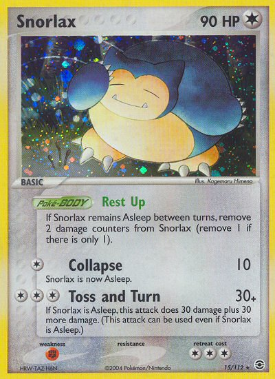 Snorlax (15/112) [EX: FireRed & LeafGreen] | I Want That Stuff Brandon