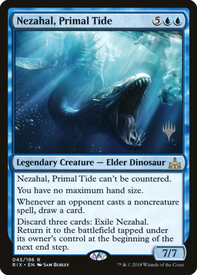 Nezahal, Primal Tide (Promo Pack) [Rivals of Ixalan Promos] | I Want That Stuff Brandon