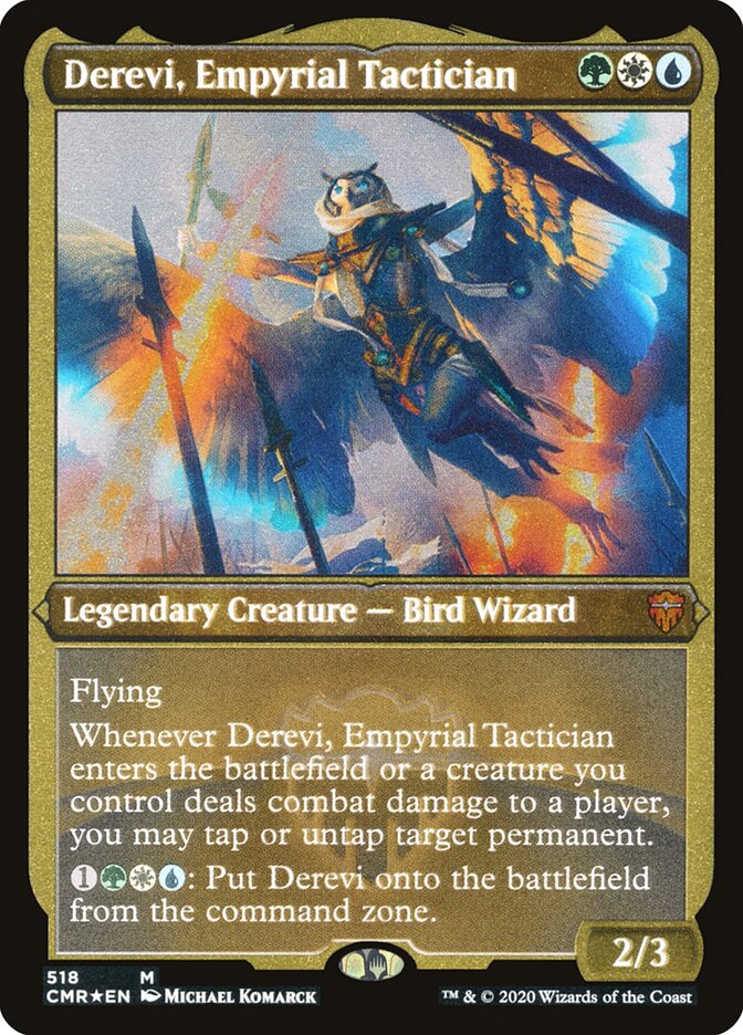 Derevi, Empyrial Tactician (Etched) [Commander Legends] | I Want That Stuff Brandon