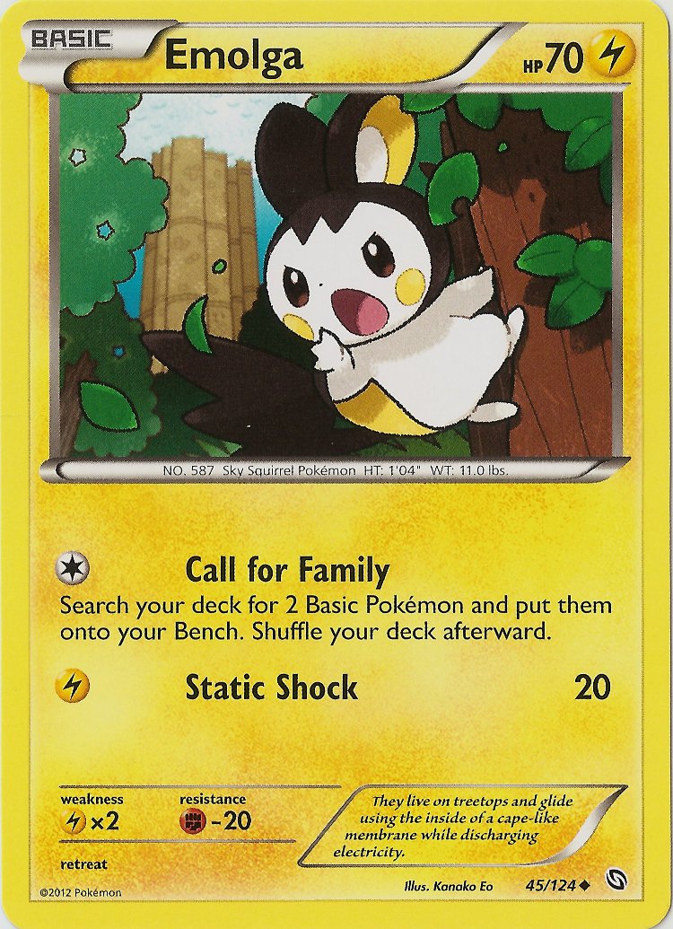 Emolga (45/124) [Black & White: Dragons Exalted] | I Want That Stuff Brandon