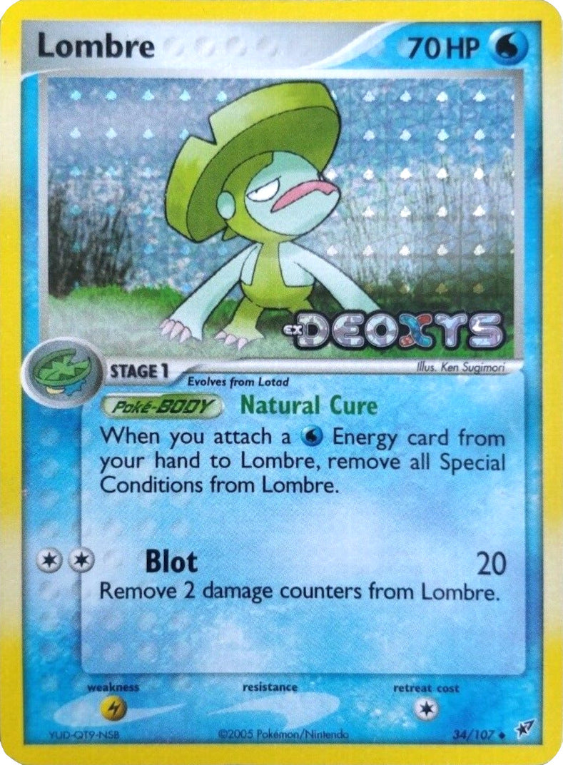 Lombre (34/107) (Stamped) [EX: Deoxys] | I Want That Stuff Brandon