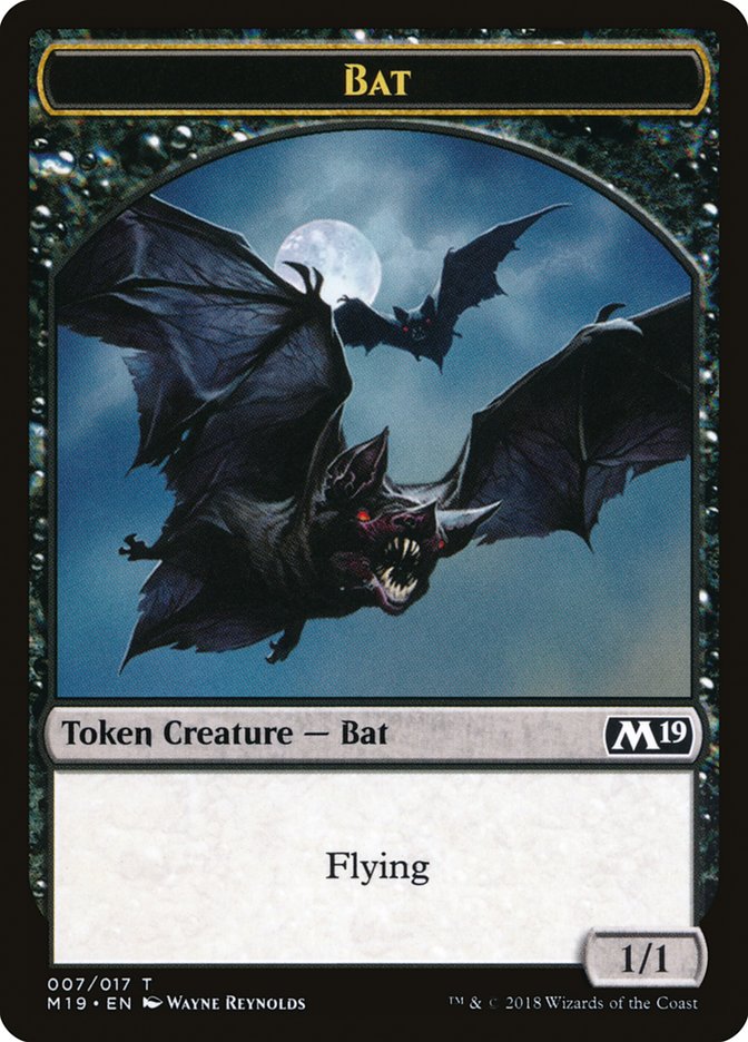 Bat Token [Core Set 2019 Tokens] | I Want That Stuff Brandon