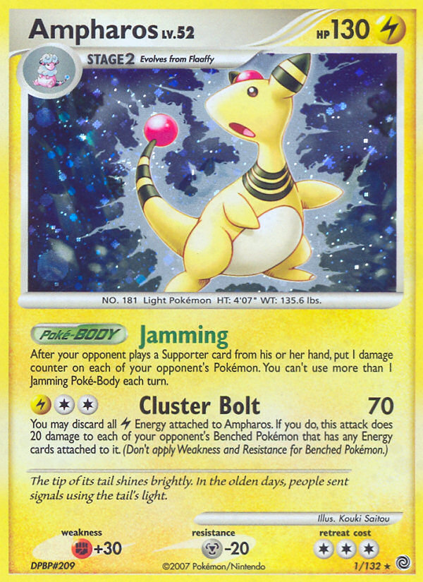 Ampharos (1/132) [Diamond & Pearl: Secret Wonders] | I Want That Stuff Brandon