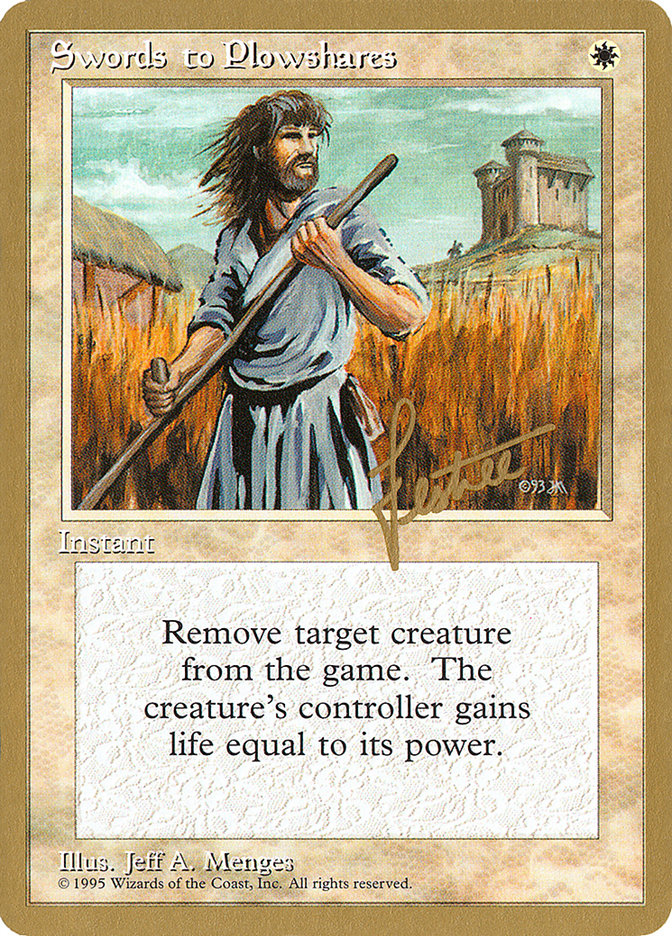 Swords to Plowshares (Bertrand Lestree) [Pro Tour Collector Set] | I Want That Stuff Brandon