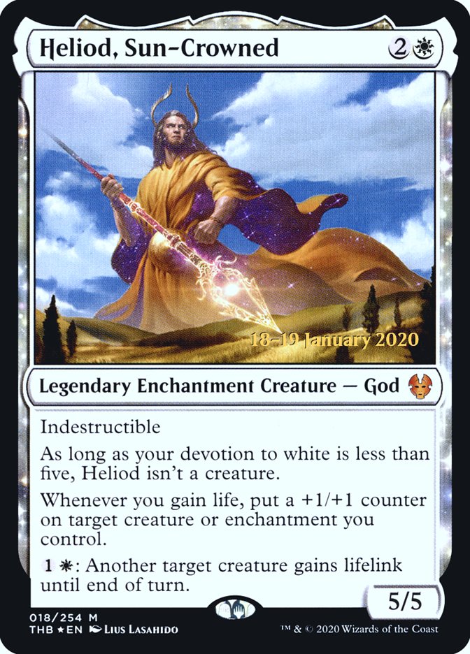 Heliod, Sun-Crowned [Theros Beyond Death Prerelease Promos] | I Want That Stuff Brandon