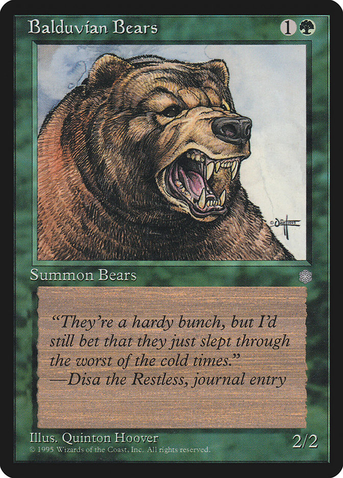 Balduvian Bears [Ice Age] | I Want That Stuff Brandon