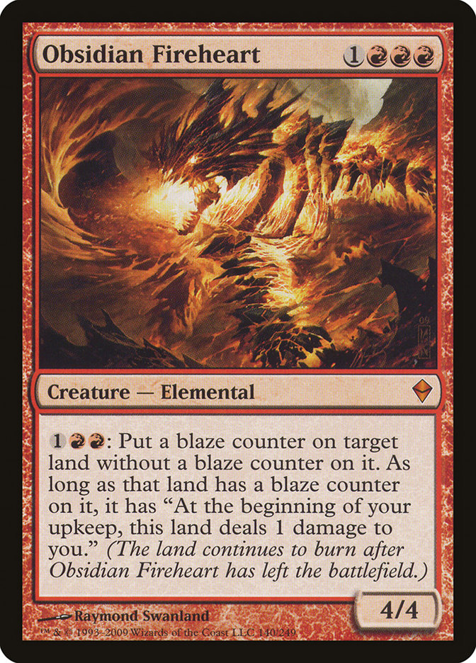 Obsidian Fireheart [Zendikar] | I Want That Stuff Brandon