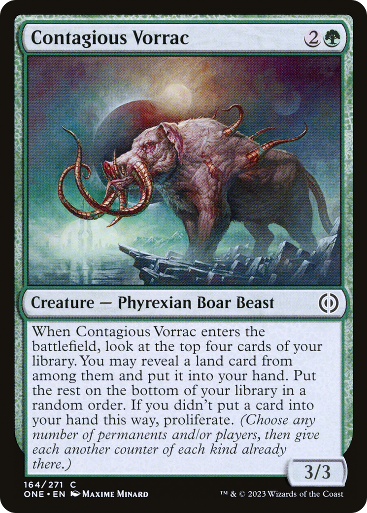 Contagious Vorrac [Phyrexia: All Will Be One] | I Want That Stuff Brandon