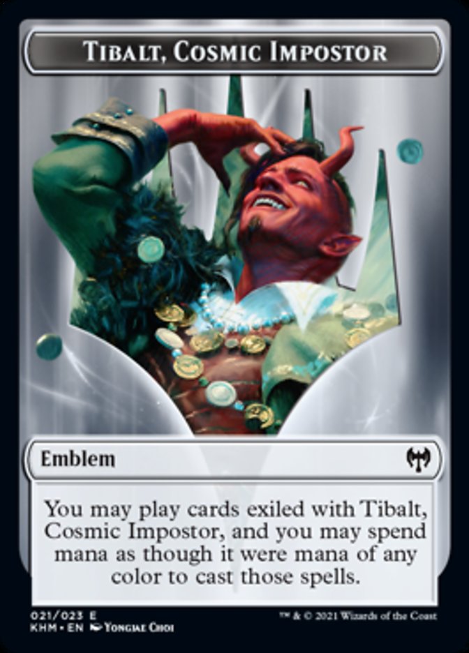 Tibalt, Cosmic Impostor Emblem [Kaldheim Tokens] | I Want That Stuff Brandon