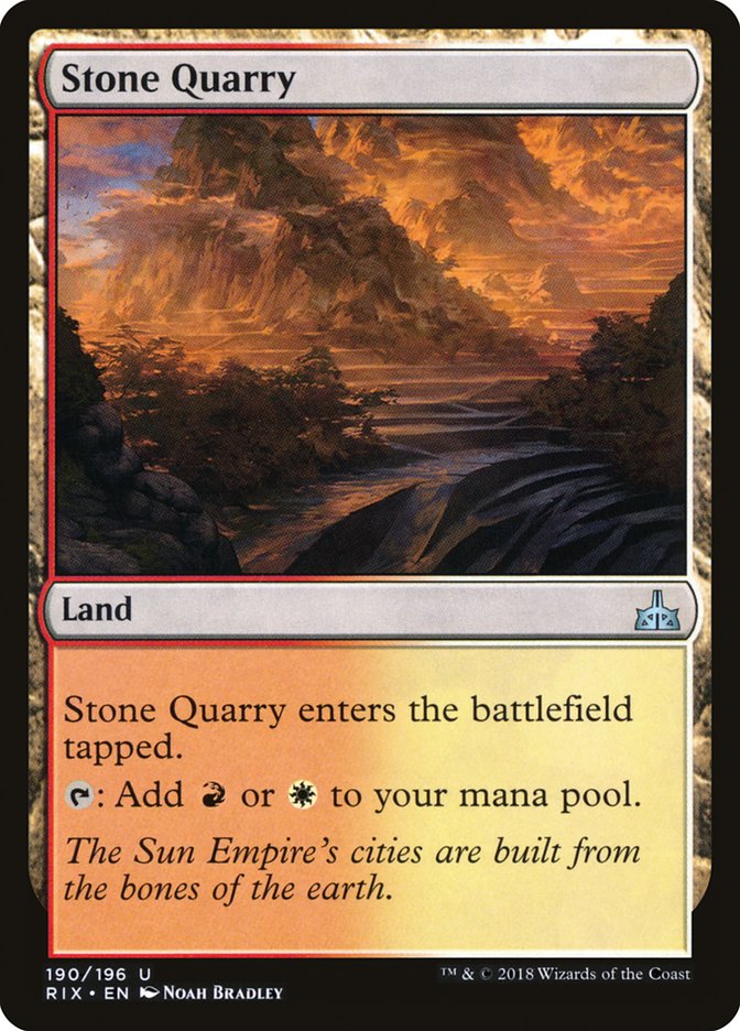 Stone Quarry [Rivals of Ixalan] | I Want That Stuff Brandon