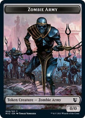 Zombie (005) // Zombie Army Double-Sided Token [Innistrad: Midnight Hunt Commander Tokens] | I Want That Stuff Brandon