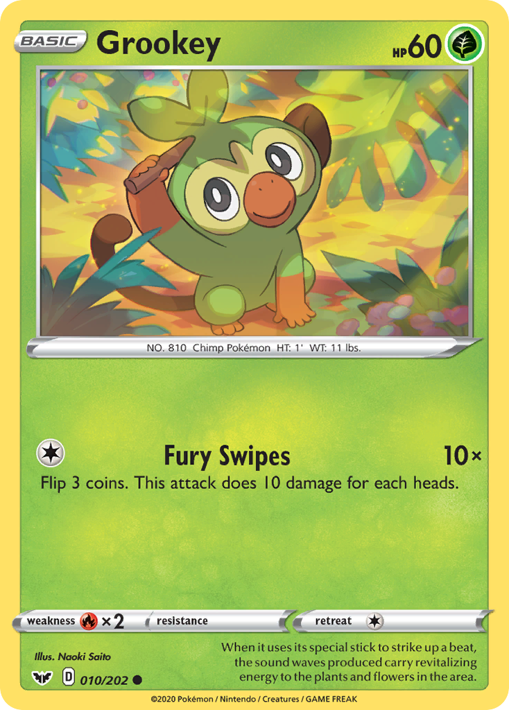 Grookey (010/202) [Sword & Shield: Base Set] | I Want That Stuff Brandon