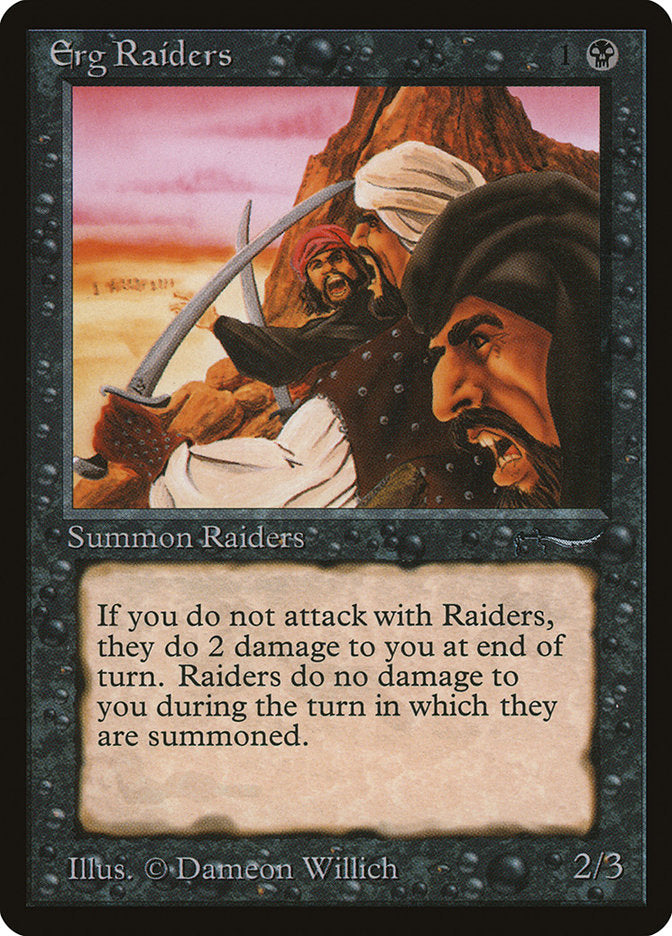 Erg Raiders (Dark Mana Cost) [Arabian Nights] | I Want That Stuff Brandon