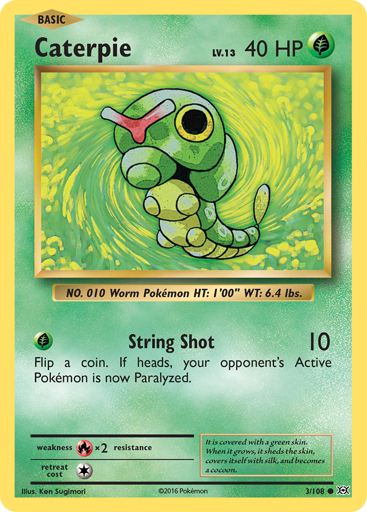 Caterpie (3/108) [XY: Evolutions] | I Want That Stuff Brandon