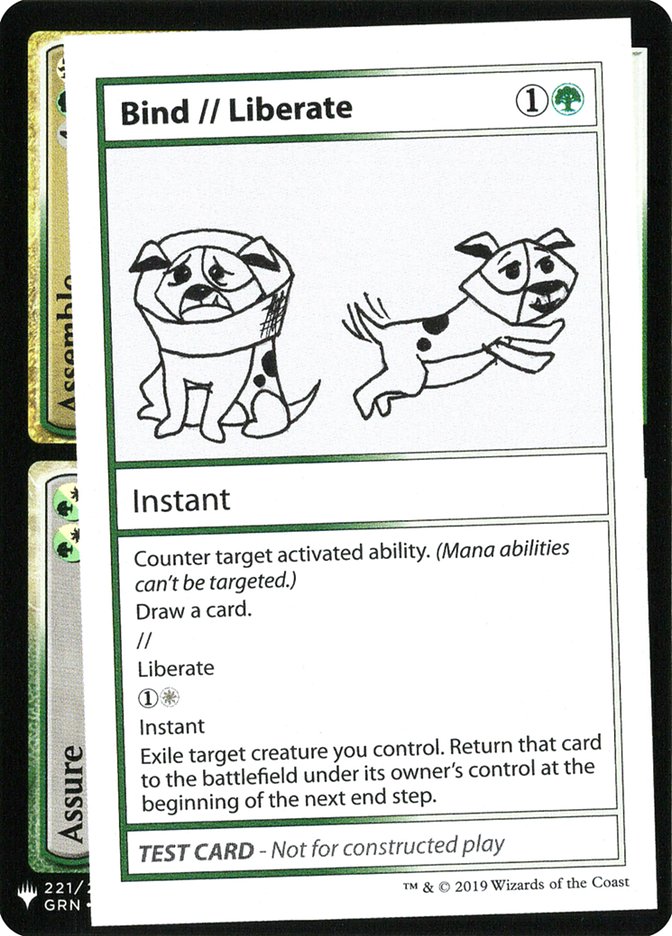 Bind // Liberate [Mystery Booster Playtest Cards] | I Want That Stuff Brandon