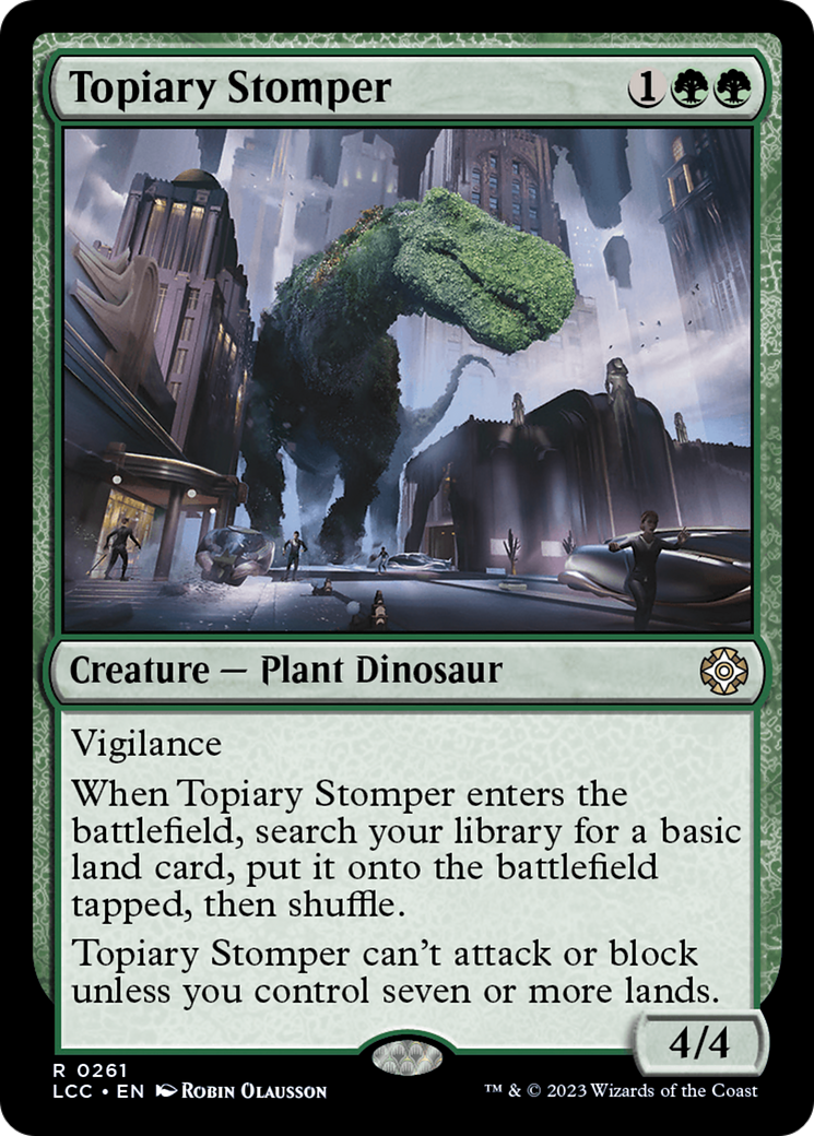 Topiary Stomper [The Lost Caverns of Ixalan Commander] | I Want That Stuff Brandon