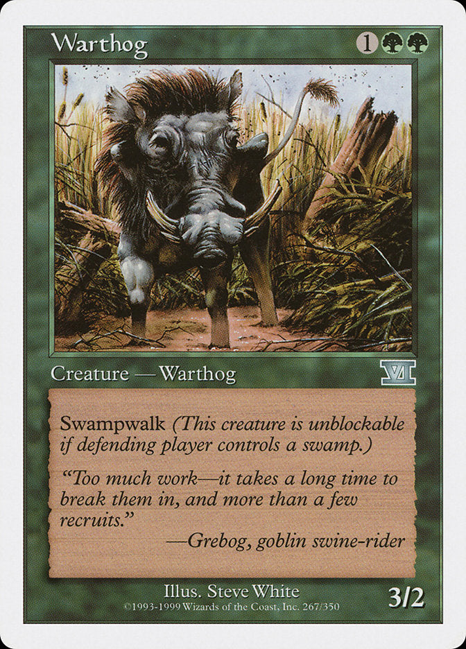 Warthog [Classic Sixth Edition] | I Want That Stuff Brandon