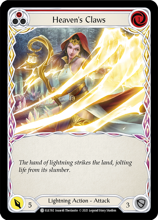 Heaven's Claws (Red) [ELE192] (Tales of Aria)  1st Edition Normal | I Want That Stuff Brandon
