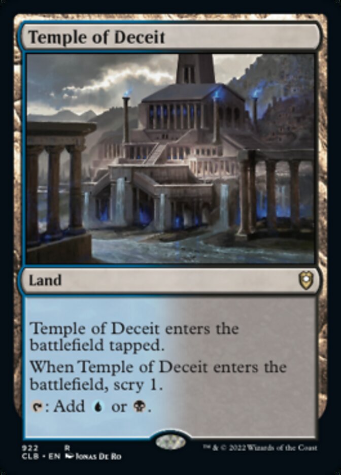 Temple of Deceit [Commander Legends: Battle for Baldur's Gate] | I Want That Stuff Brandon