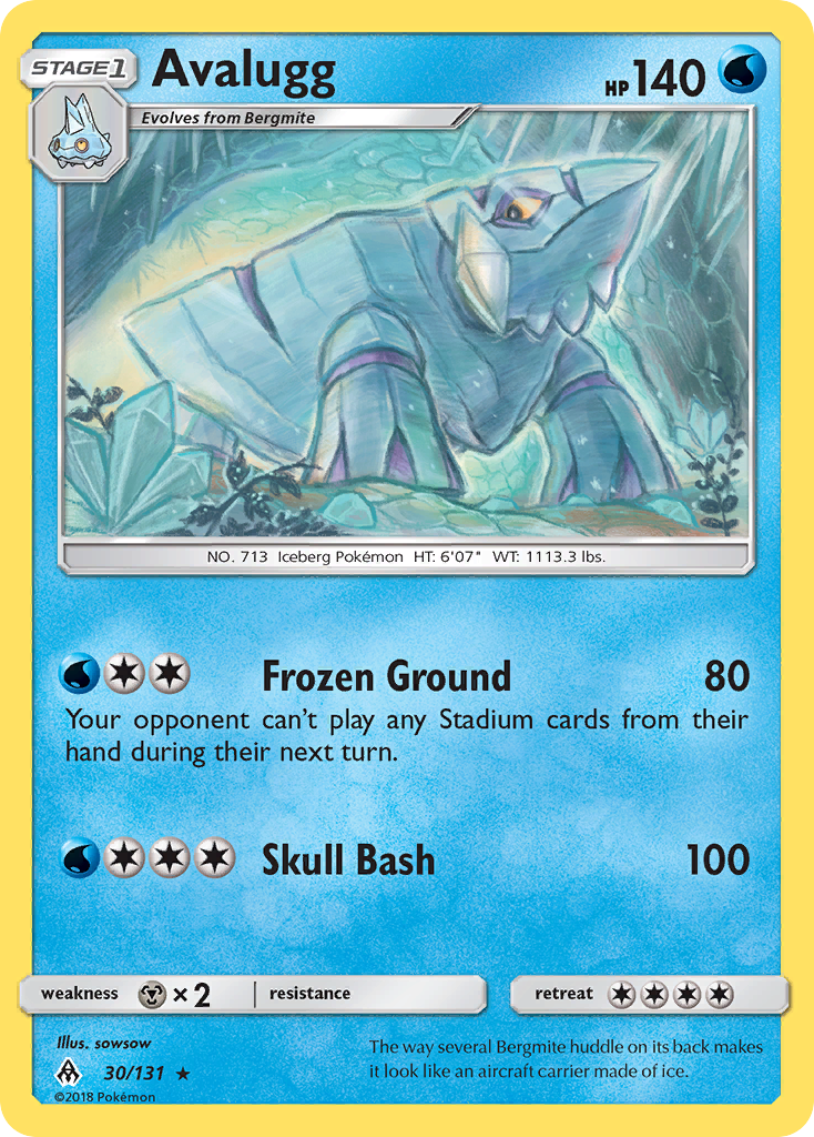 Avalugg (30/131) [Sun & Moon: Forbidden Light] | I Want That Stuff Brandon