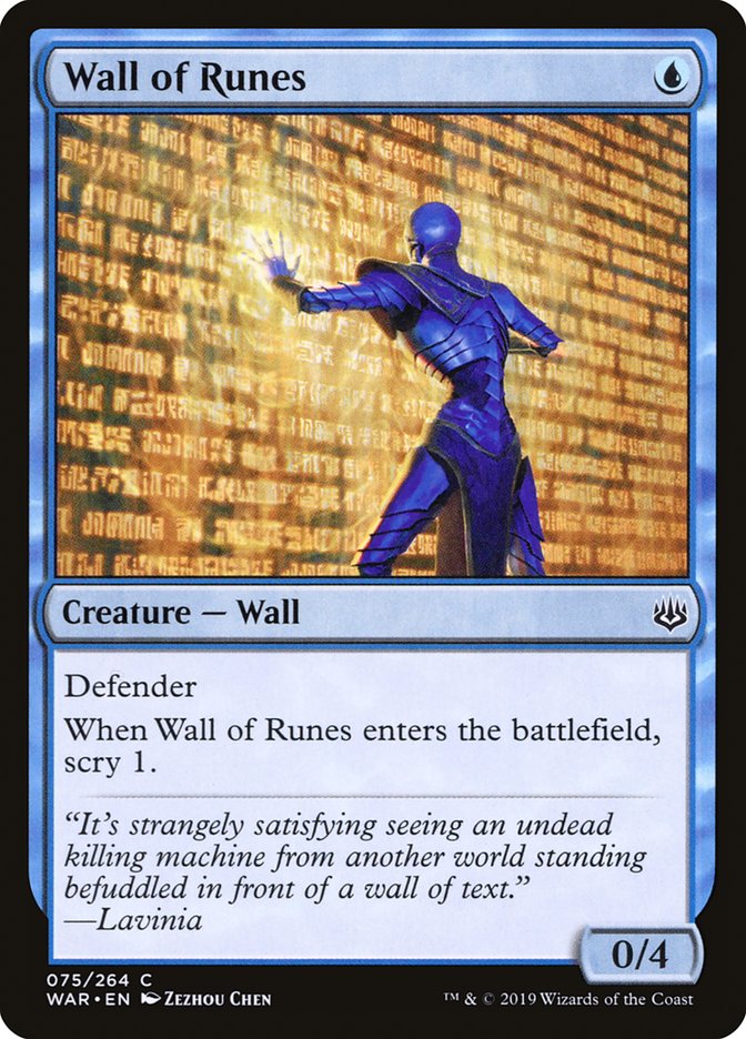 Wall of Runes [War of the Spark] | I Want That Stuff Brandon