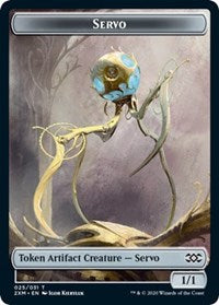 Servo // Soldier Double-Sided Token [Double Masters Tokens] | I Want That Stuff Brandon