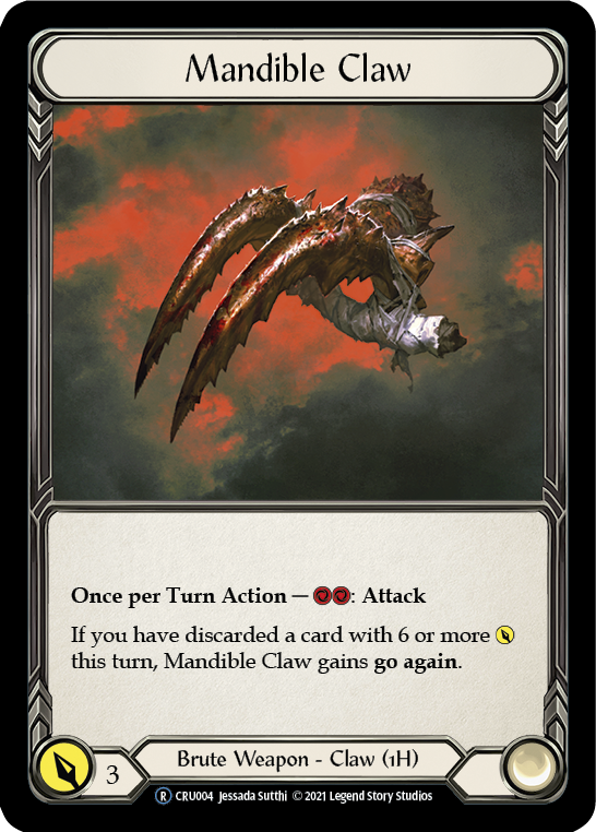 Mandible Claw (Rainbow Foil) [CRU004-RF] Unlimited Rainbow Foil | I Want That Stuff Brandon