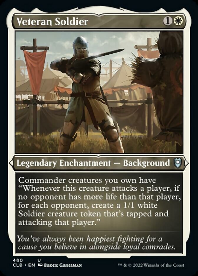 Veteran Soldier (Foil Etched) [Commander Legends: Battle for Baldur's Gate] | I Want That Stuff Brandon