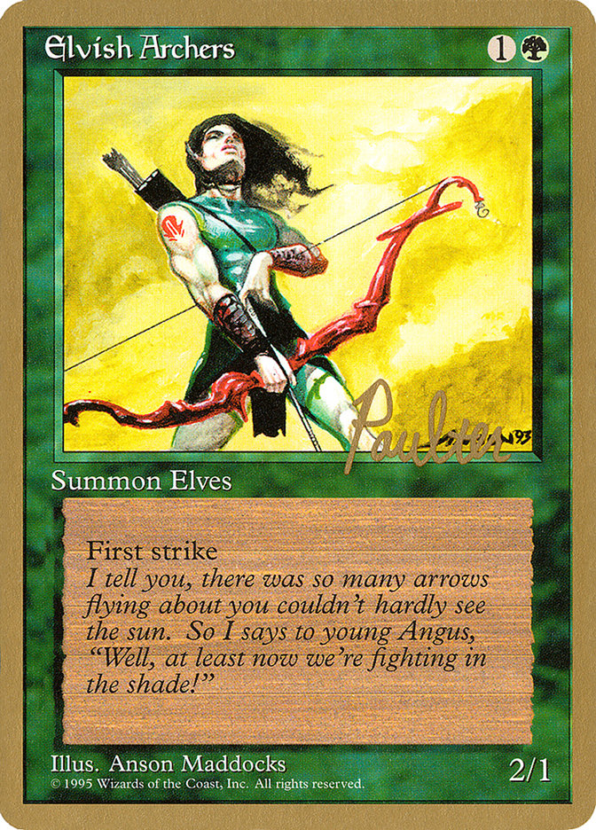 Elvish Archers (Preston Poulter) [Pro Tour Collector Set] | I Want That Stuff Brandon