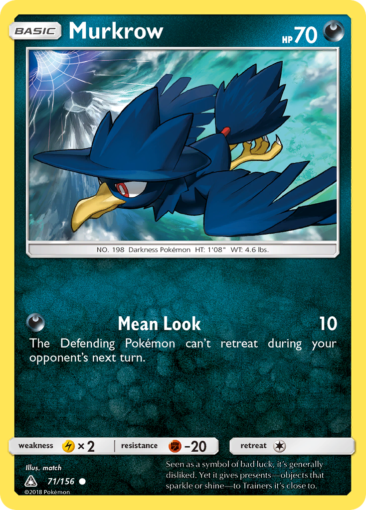 Murkrow (71/156) [Sun & Moon: Ultra Prism] | I Want That Stuff Brandon