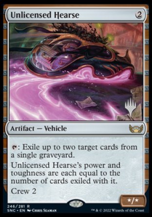 Unlicensed Hearse (Promo Pack) [Streets of New Capenna Promos] | I Want That Stuff Brandon