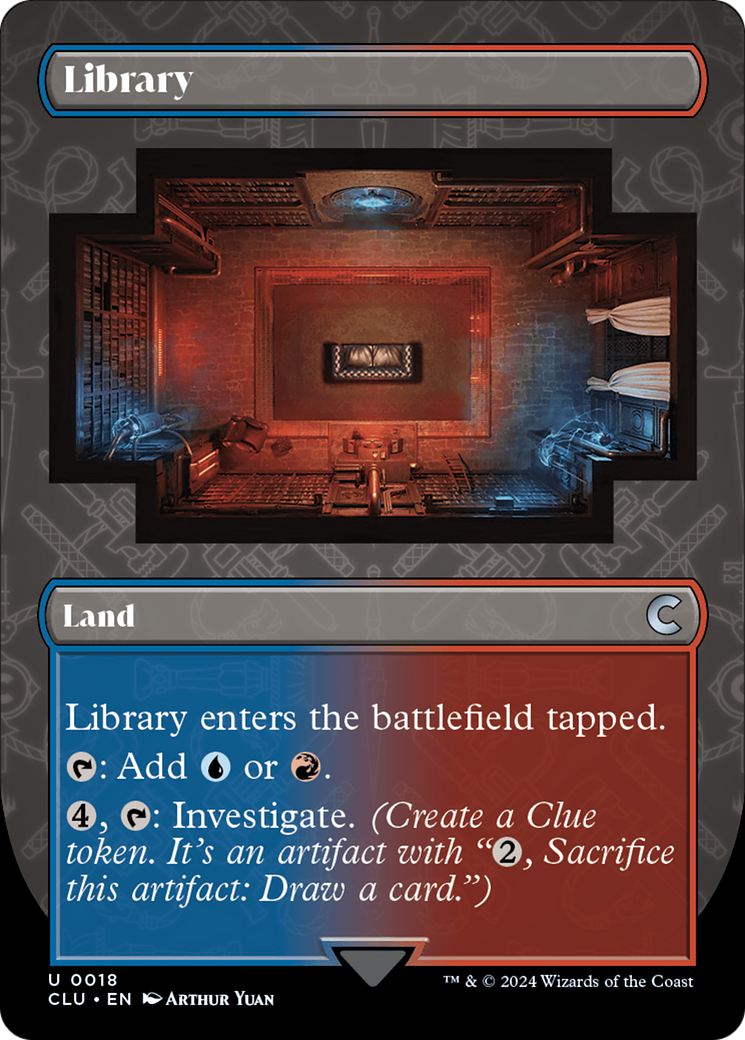 Library (Borderless) [Ravnica: Clue Edition] | I Want That Stuff Brandon