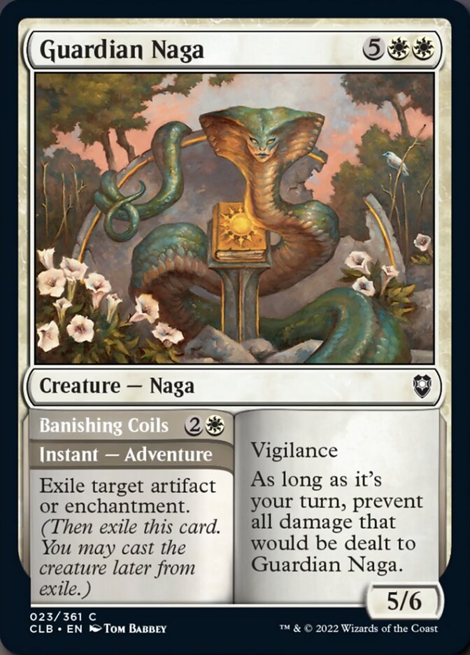 Guardian Naga // Banishing Coils [Commander Legends: Battle for Baldur's Gate] | I Want That Stuff Brandon