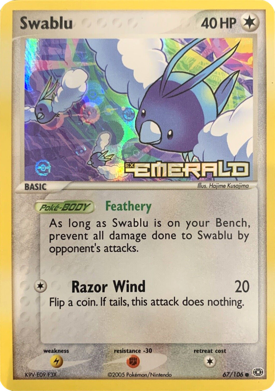 Swablu (67/106) (Stamped) [EX: Emerald] | I Want That Stuff Brandon