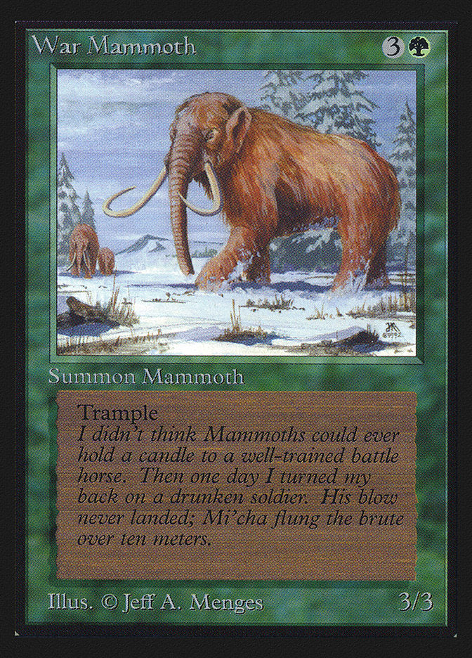 War Mammoth [International Collectors' Edition] | I Want That Stuff Brandon
