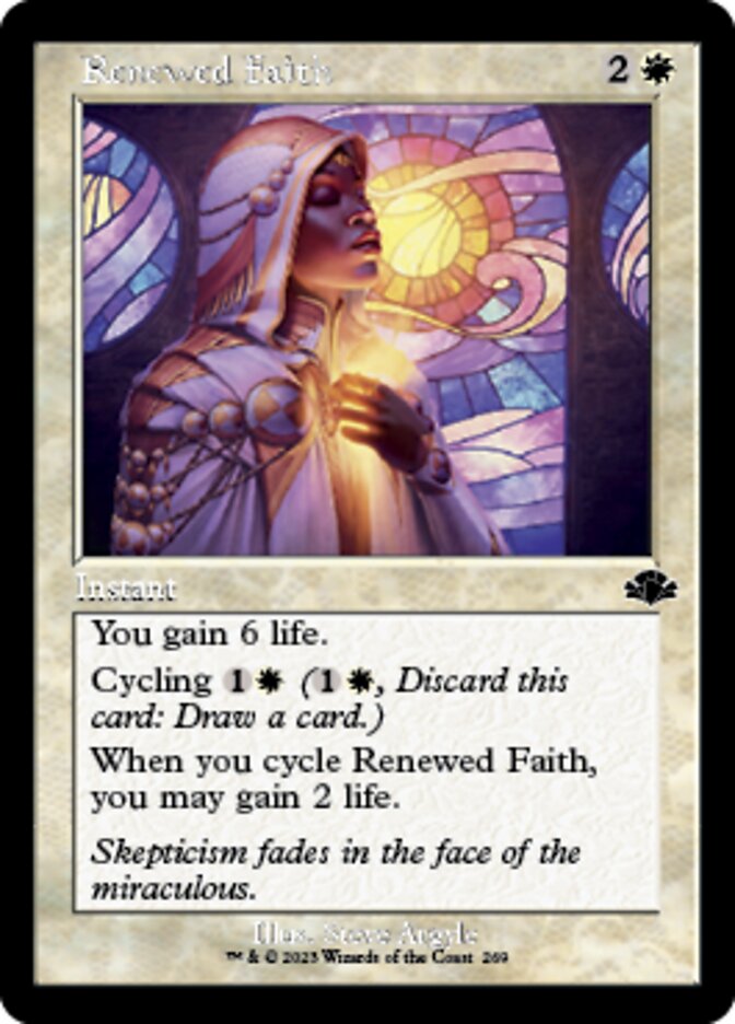 Renewed Faith (Retro) [Dominaria Remastered] | I Want That Stuff Brandon