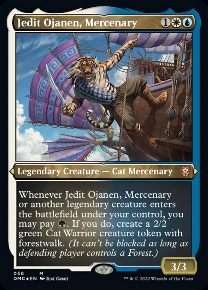 Jedit Ojanen, Mercenary (Foil Etched) [Dominaria United Commander] | I Want That Stuff Brandon