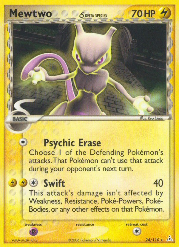 Mewtwo (24/110) (Delta Species) [EX: Holon Phantoms] | I Want That Stuff Brandon